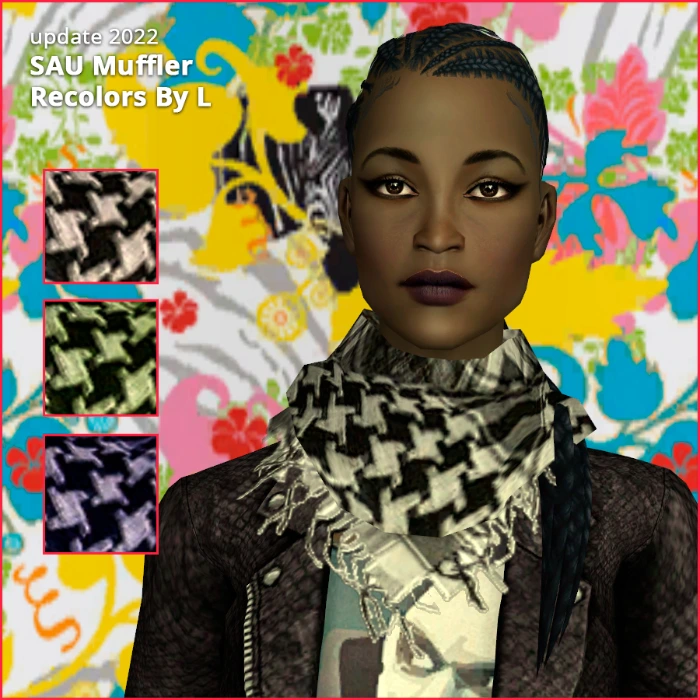 SAU Muffler set 1 SAU scarf set 1 by lidiqnata sims 2