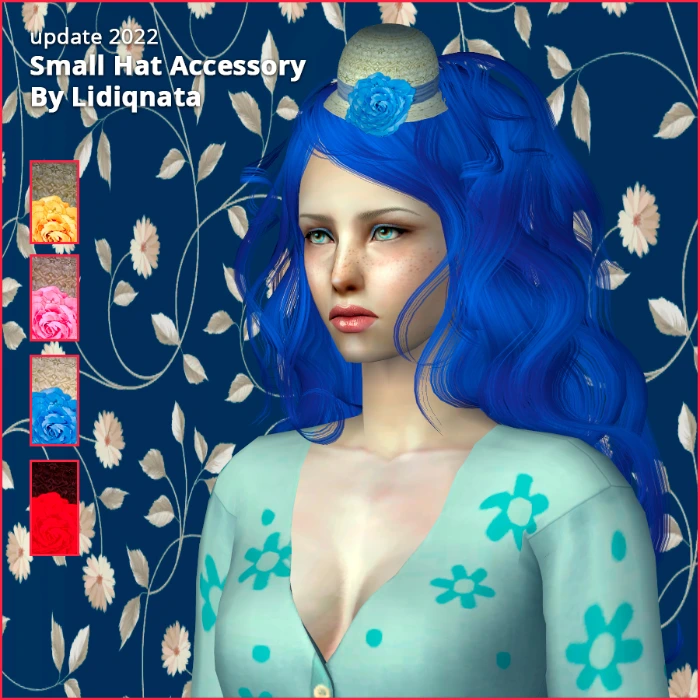 small hat accessory by lidiqnata for sims 2