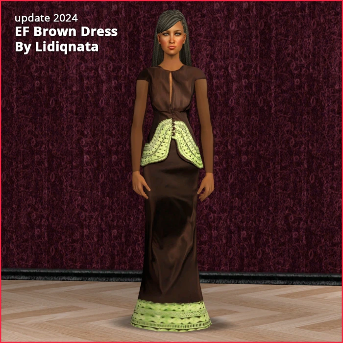 formal dress elder female by lidiqnata for sims 2