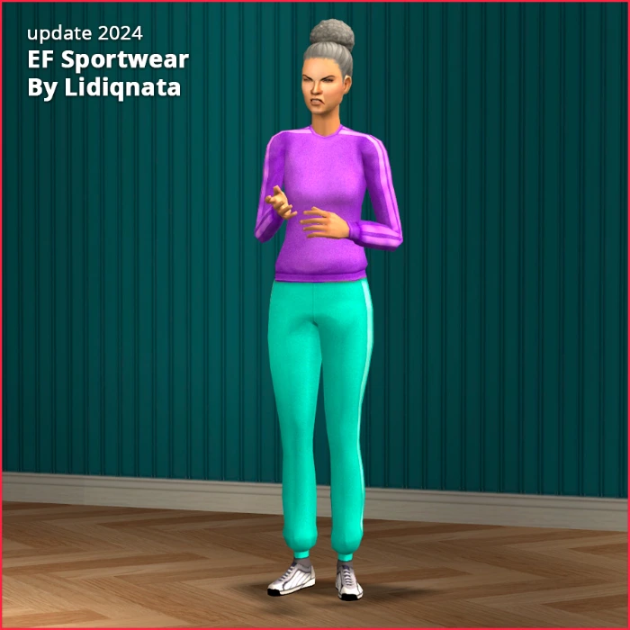 sport elder female by lidiqnata for sims 2