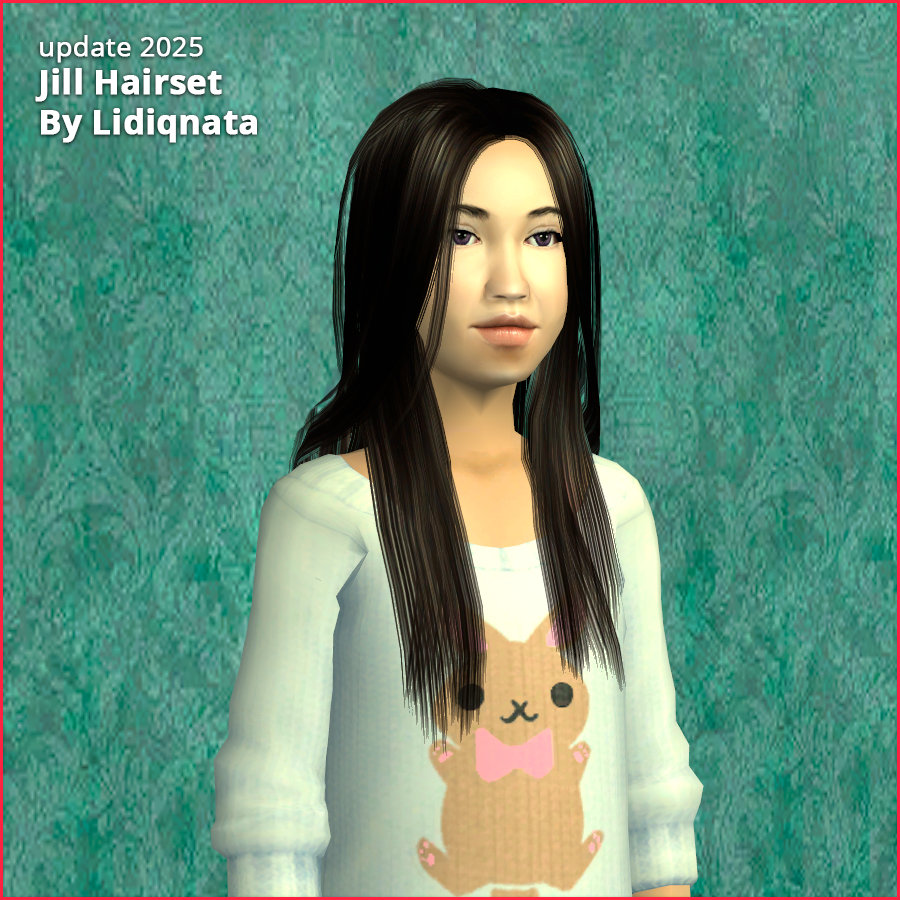 jill hairset by lidiqnata for sims 2