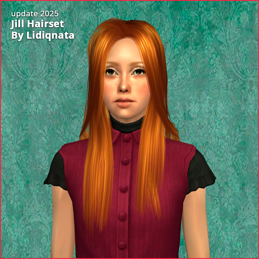 jill hairset by lidiqnata for sims 2