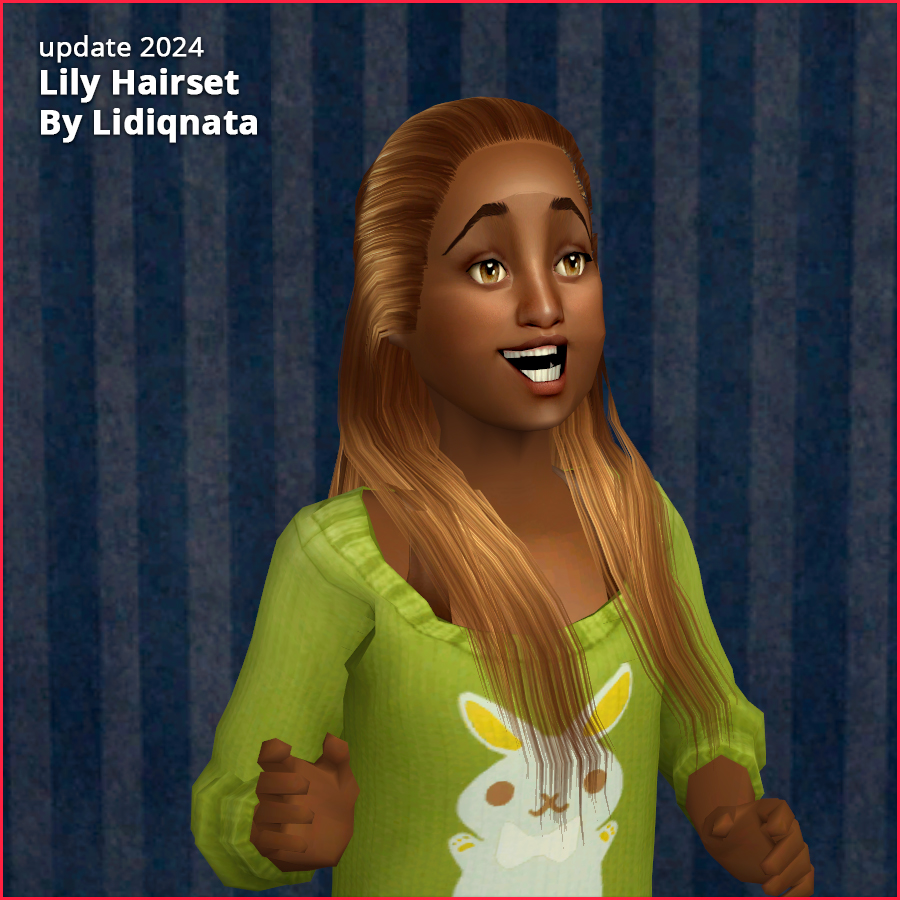 lily hairset by lidiqnata for sims 2