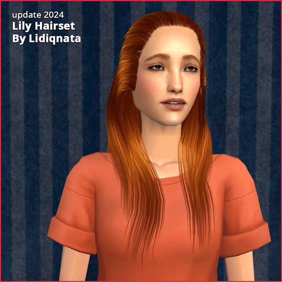 lily hairset by lidiqnata for sims 2