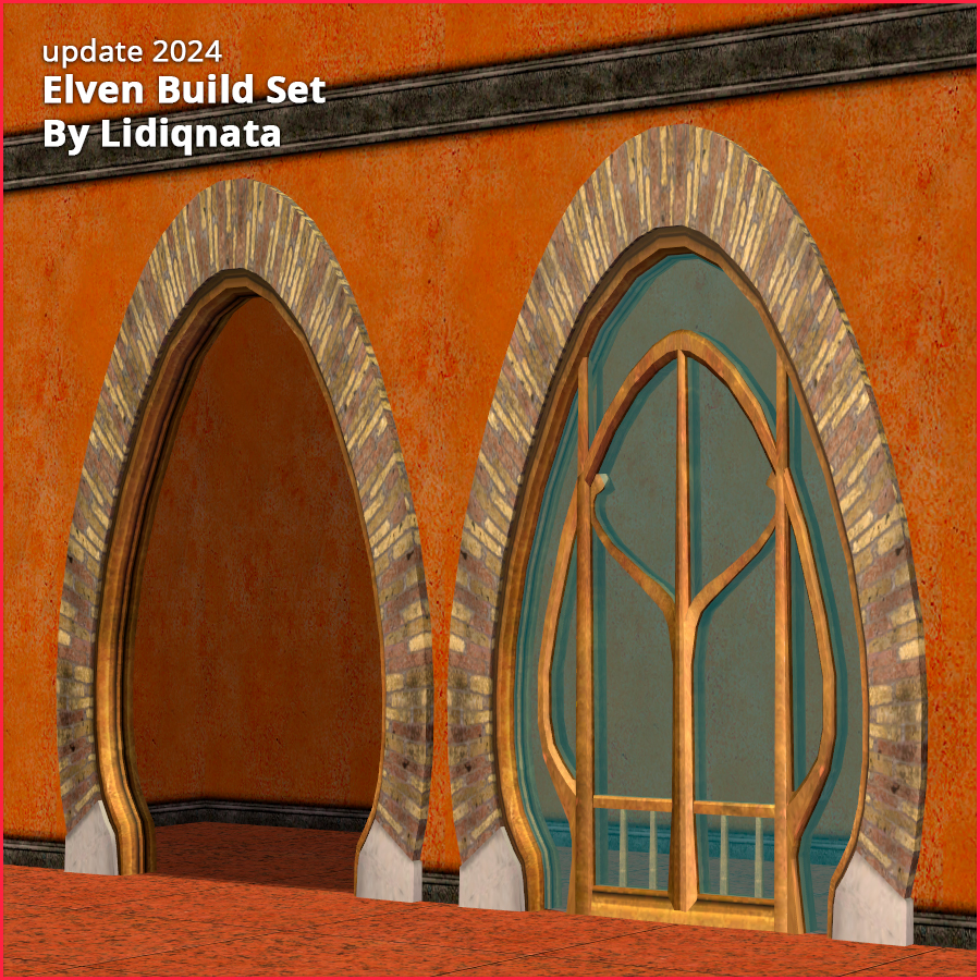 elven build set 2 by lidiqnata for sims 2