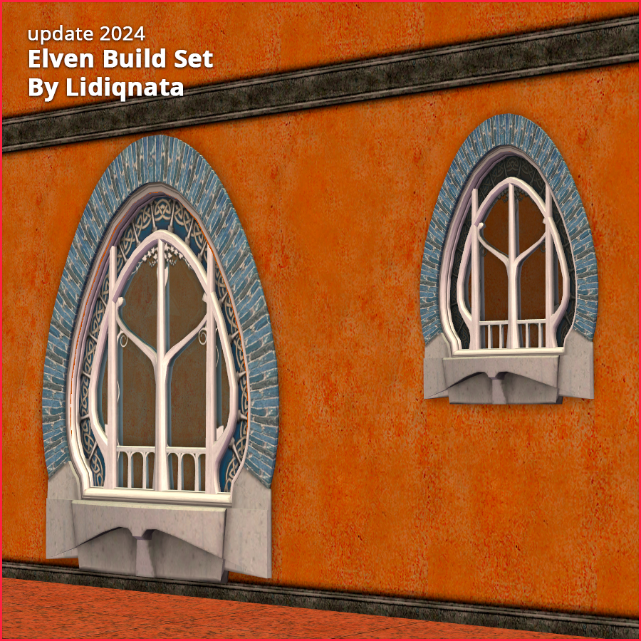 elven build set 2 by lidiqnata for sims 2