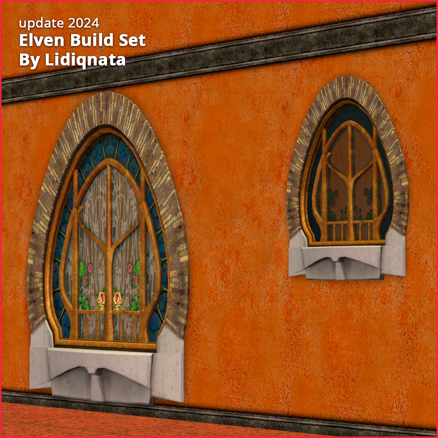 elven build set 2 by lidiqnata for sims 2