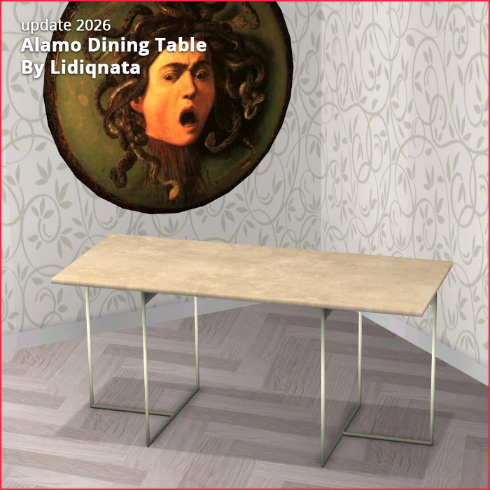 alamo mesh table by lidiqnata for sims 2