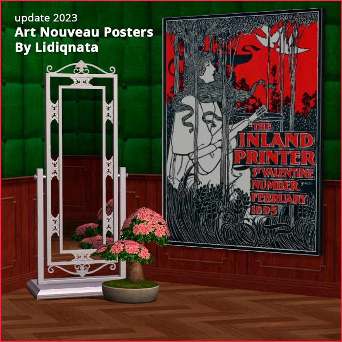 art nouveau poster 1y Lidiqnata for the sims 2
