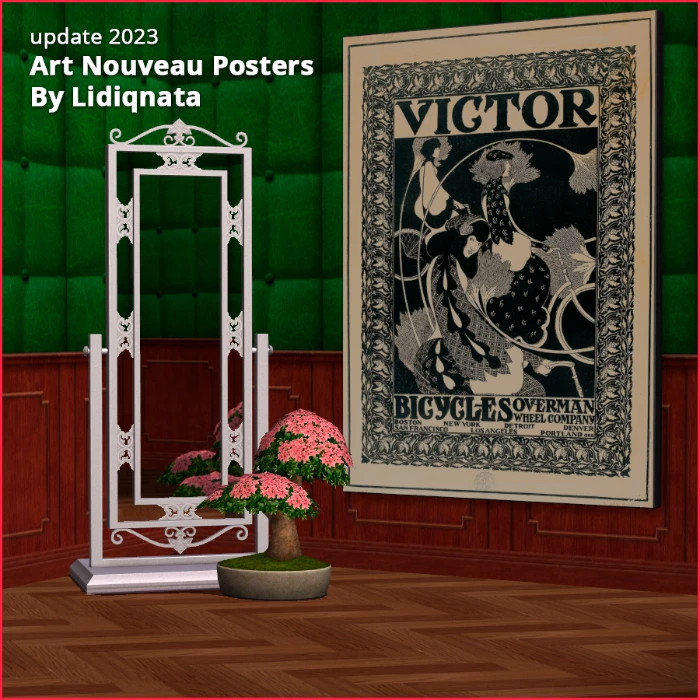 art nouveau poster 10 y Lidiqnata for the sims 2