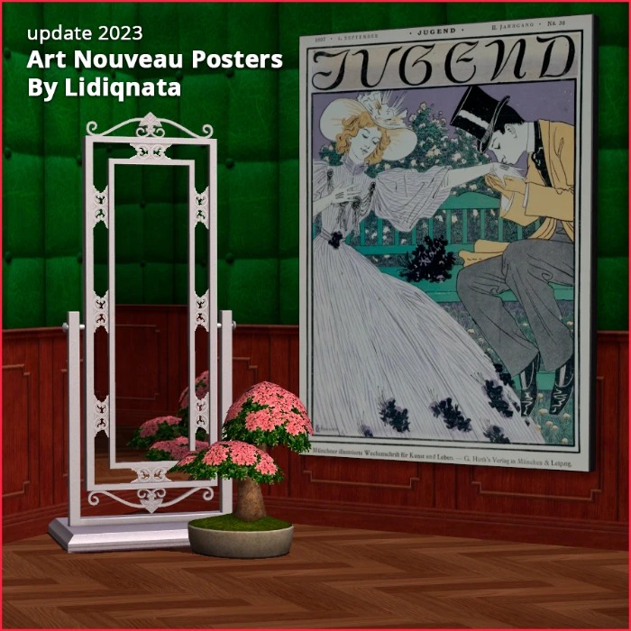 art nouveau poster 2 y Lidiqnata for the sims 2