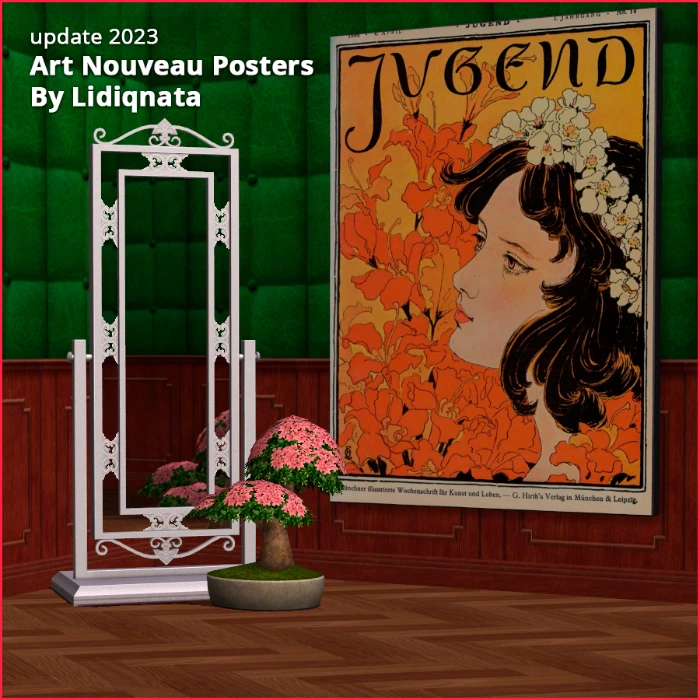 art nouveau poster 5 y Lidiqnata for the sims 2