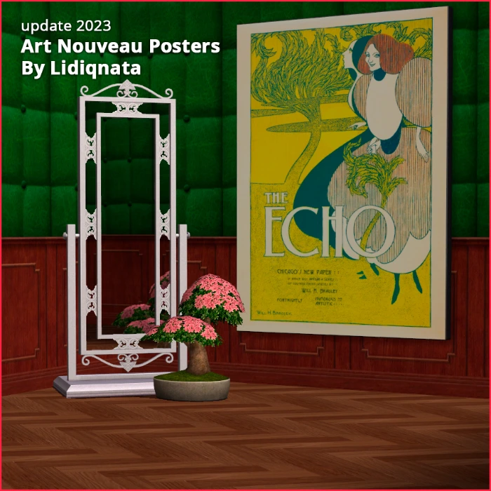 art nouveau poster 6 y Lidiqnata for the sims 2