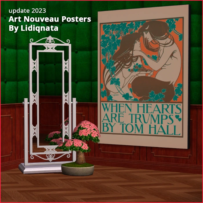 art nouveau poster 9 y Lidiqnata for the sims 2