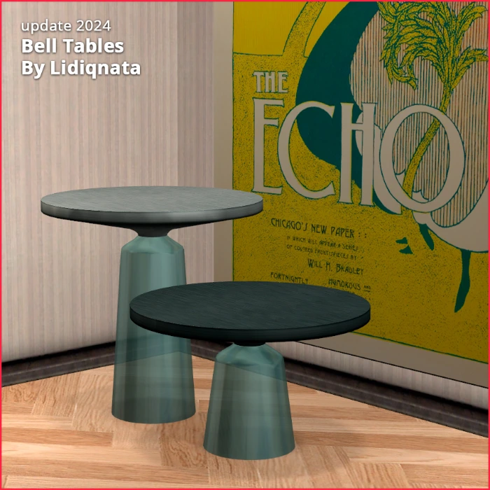 bell tables by Lidiqnata for the sims 2