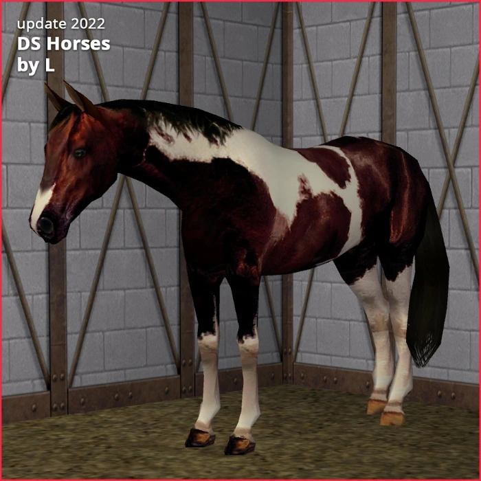 bay horse recolor by lidiqnata for sims 2