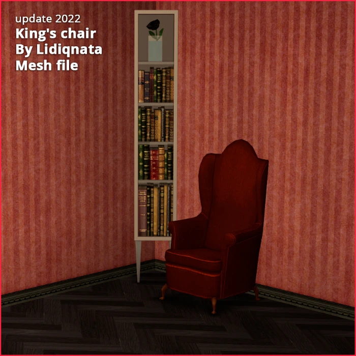 object mesh king's chairy Lidiqnata for the sims 2