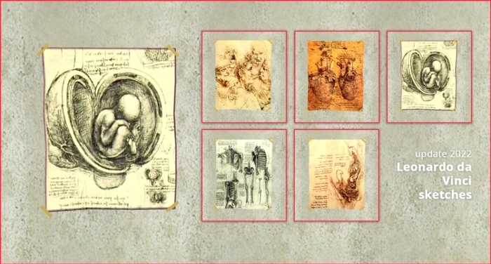 leonardo da vinci sketches all by lidiqnata for sims 2