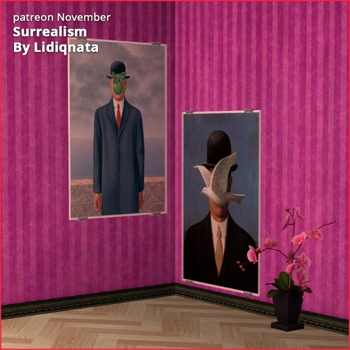 surrealism paintings by Lidiqnata for the sims 2