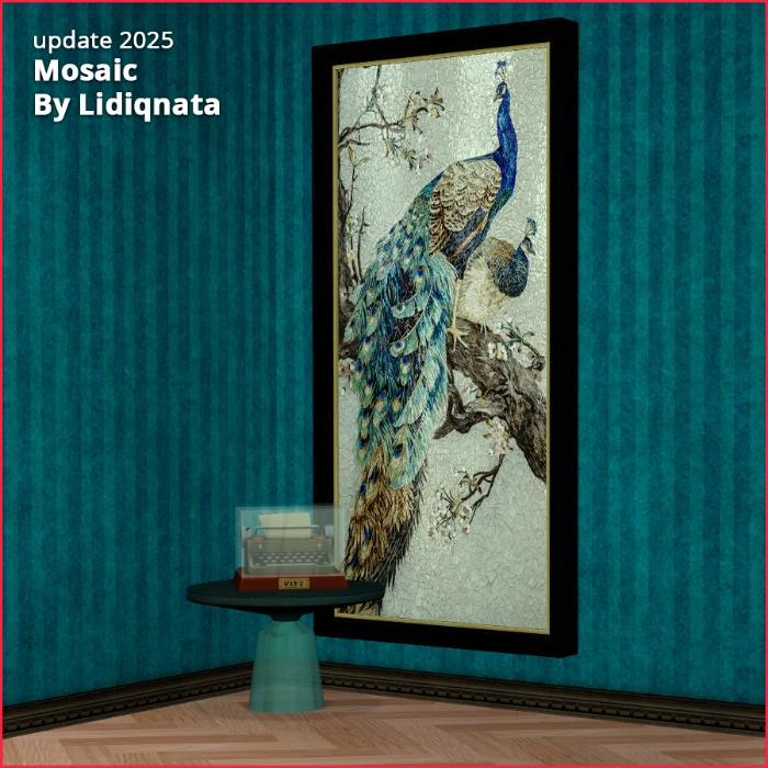 mosaic glamorous life painting by Lidiqnata for the sims 2