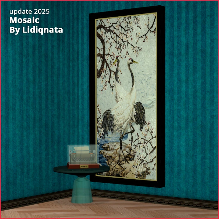 mosaic glamorous life painting by Lidiqnata for the sims 2