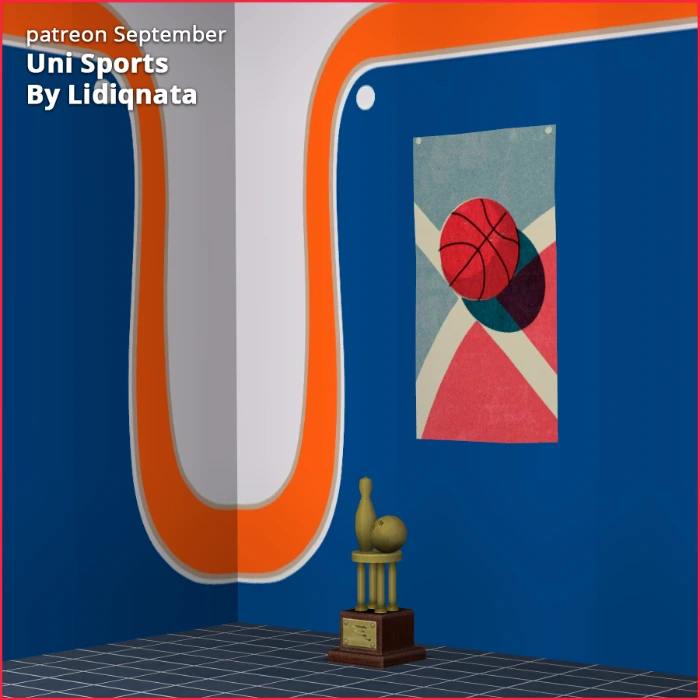 uni sport poster 5 by Lidiqnata for the sims 2