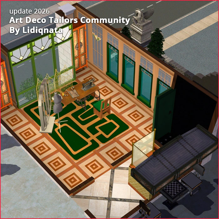 Commercial Lot - Art Deco Fashion community lot art deco tailors by lidiqnata