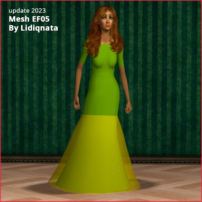 elder female mesh 05 by lidiqnata for sims 2