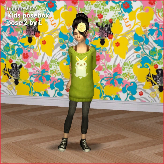 kids posebox pose 2 by lidiqnata for sims 2