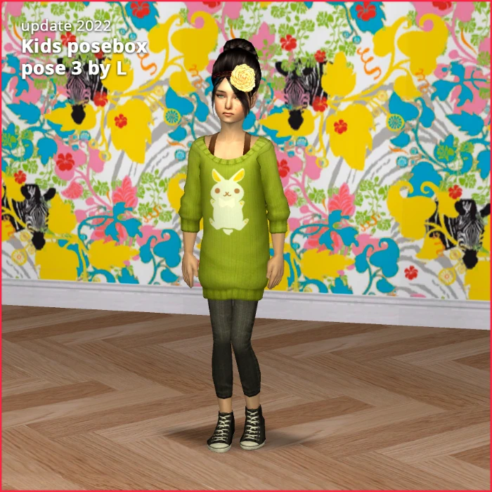 kids posebox pose 3 by lidiqnata for sims 2