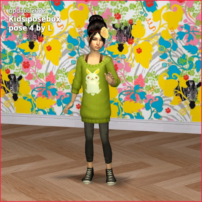 kids posebox pose 4 by lidiqnata for sims 2