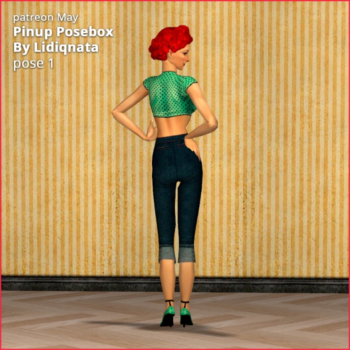 pinup box pose 1 by lidiqnata for sims 2
