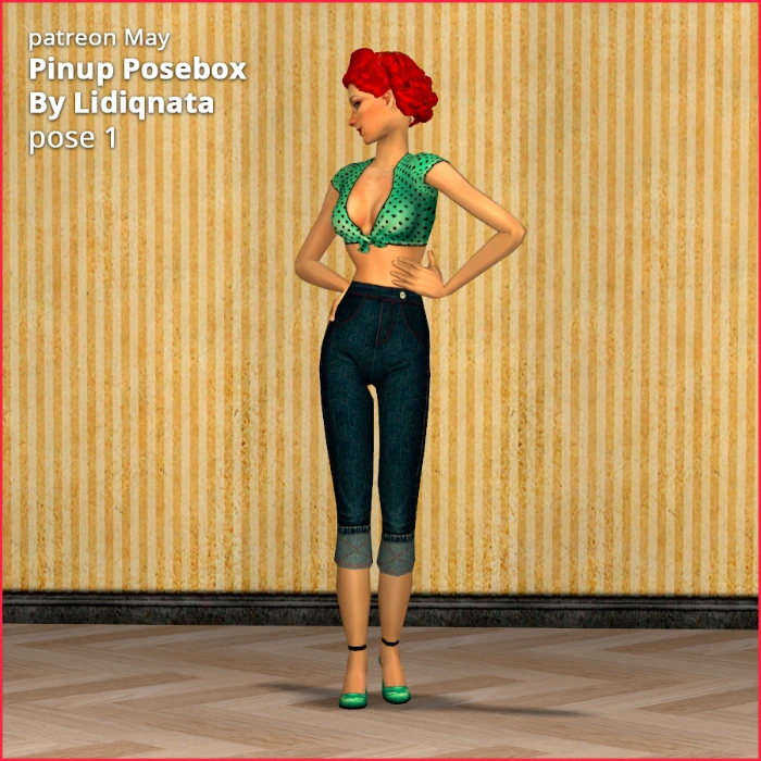 pinup box pose 1 by lidiqnata for sims 2