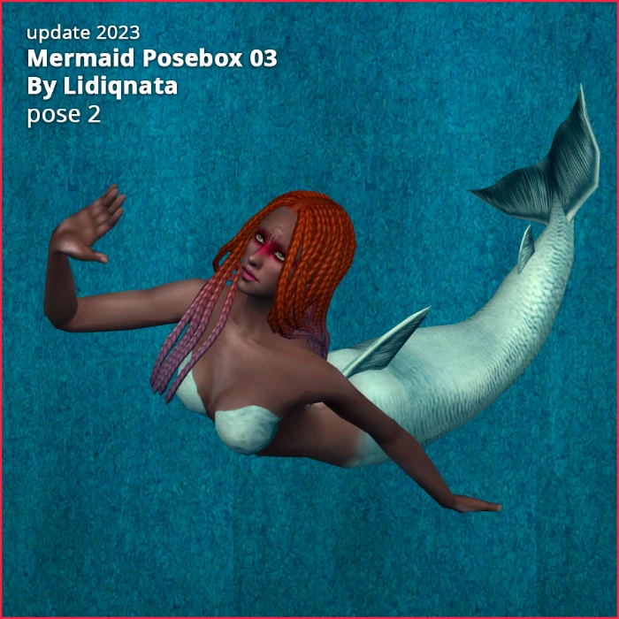 mermaid posebox 03 by lidiqnata for sims 2 pose 2