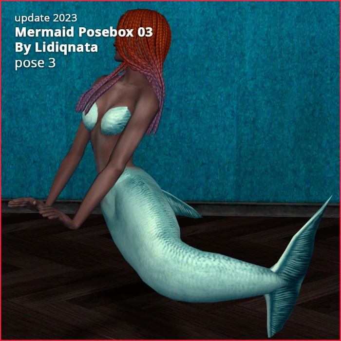 mermaid posebox 03 by lidiqnata for sims 2 pose 3