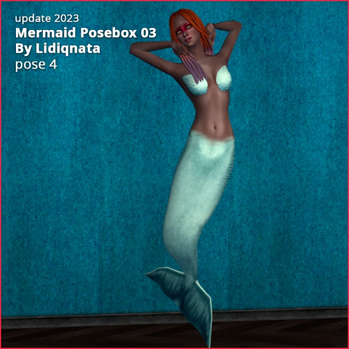 mermaid posebox 03 by lidiqnata for sims 2 pose 4