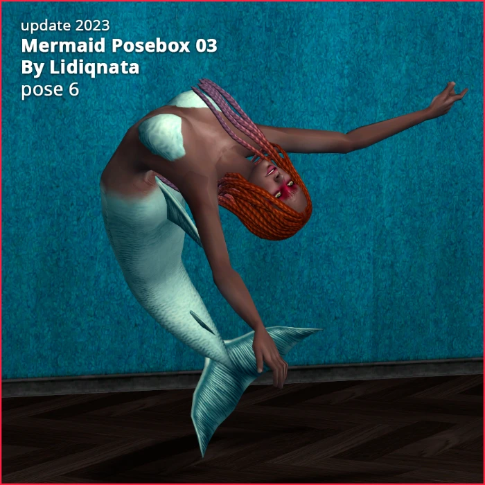 mermaid posebox 03 by lidiqnata for sims 2 pose 6