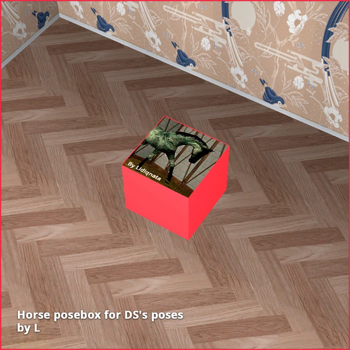 horse posebox object by lidiqnata for sims 2