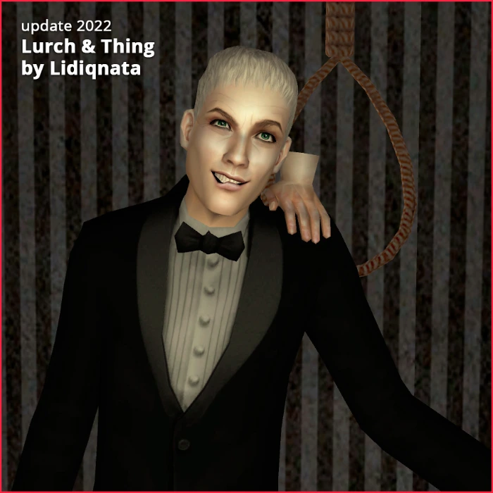 lurch and thing sim from addams family by lidiqnata for sims 2