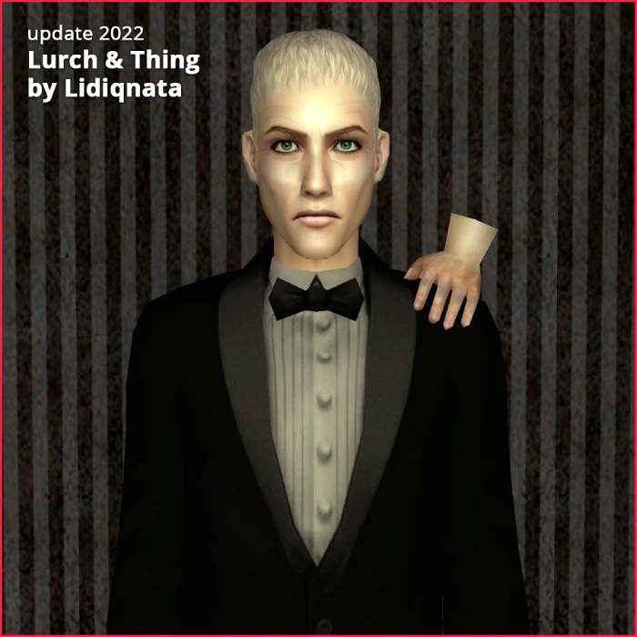 lurch and thing sim from addams family 2 by lidiqnata for sims 2