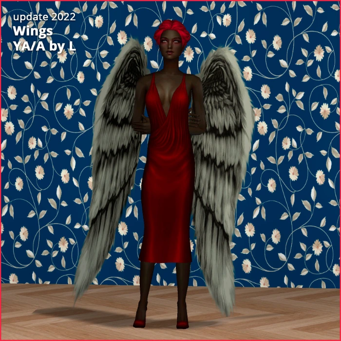 Angels themed wings af by lidiqnata for sims 2