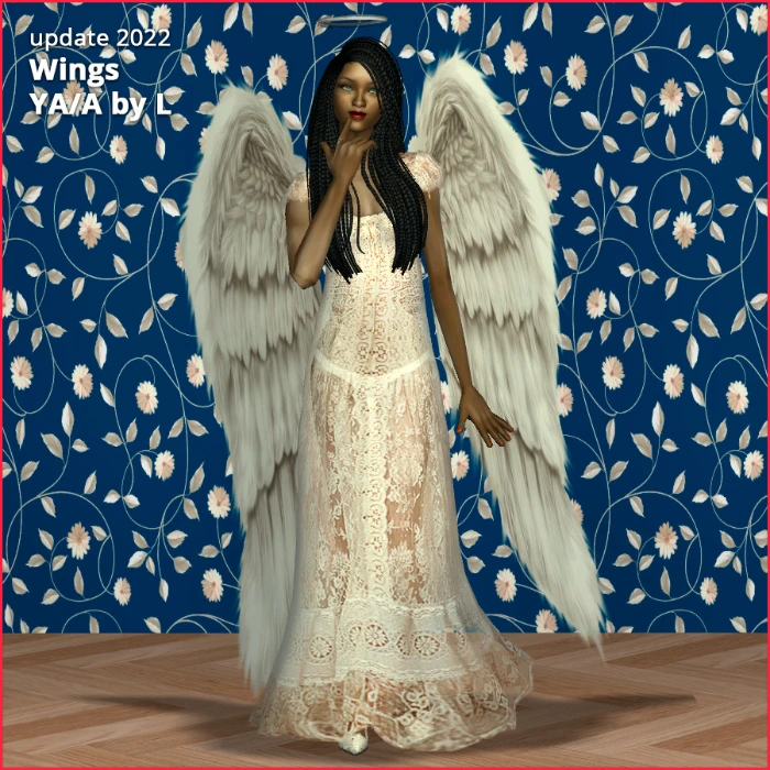 Angels themed wings white af by Lidiqnata at Stuff for the Sims 2