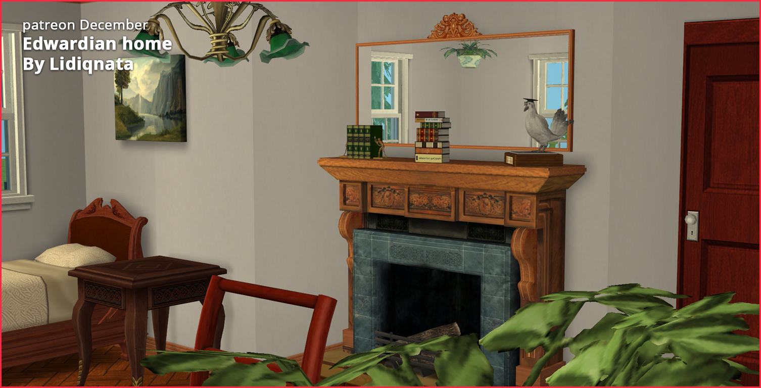 december edwardian patreon set by lidiqnata for sims 2