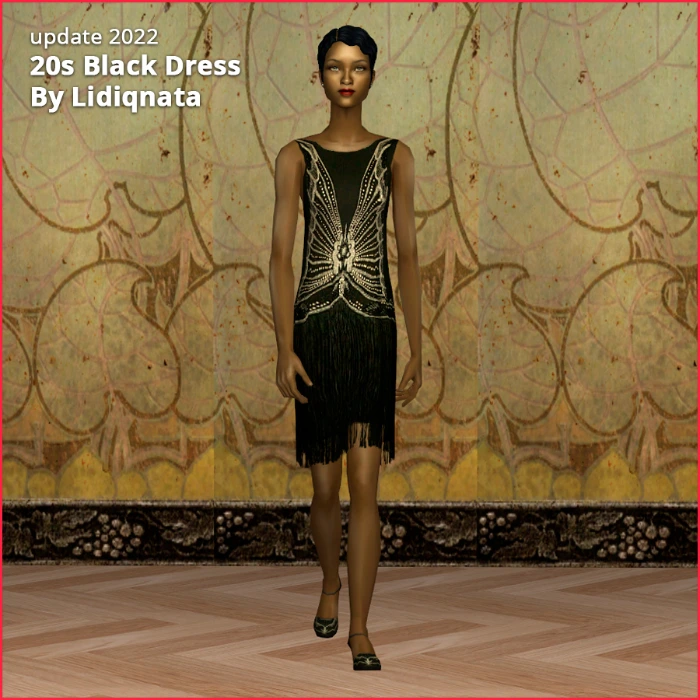 20s af flapper dresses by lidiqnata for sims 2