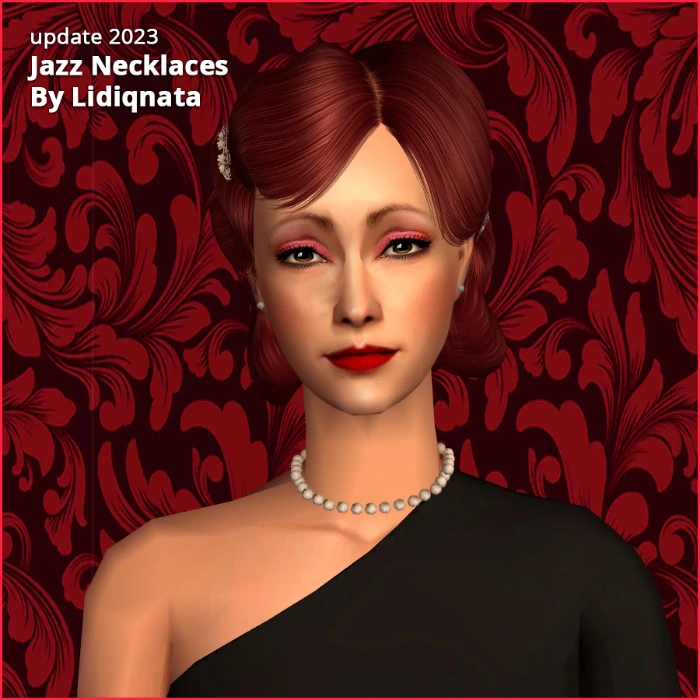 3 pearl necklaces by lidiqnata sims 2