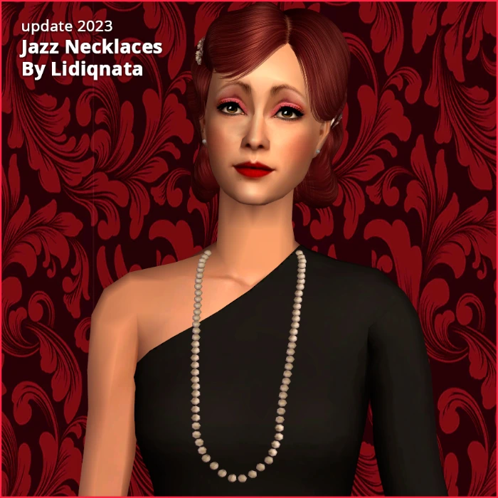 3 pearl necklaces by lidiqnata sims 2