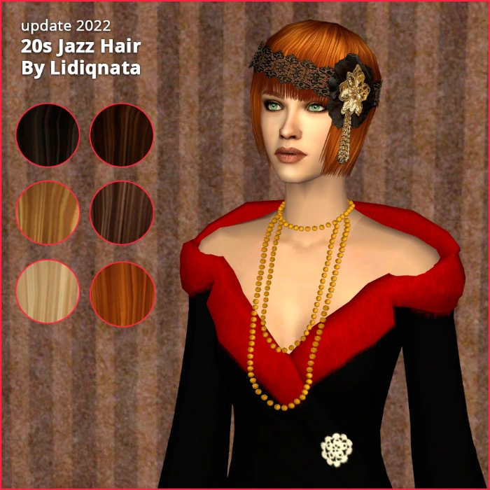 20s hair set by lidiqnata for sims 2