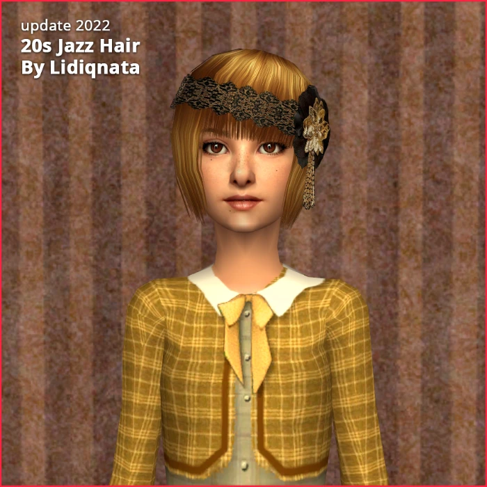 20s hair set child by lidiqnata for sims 2