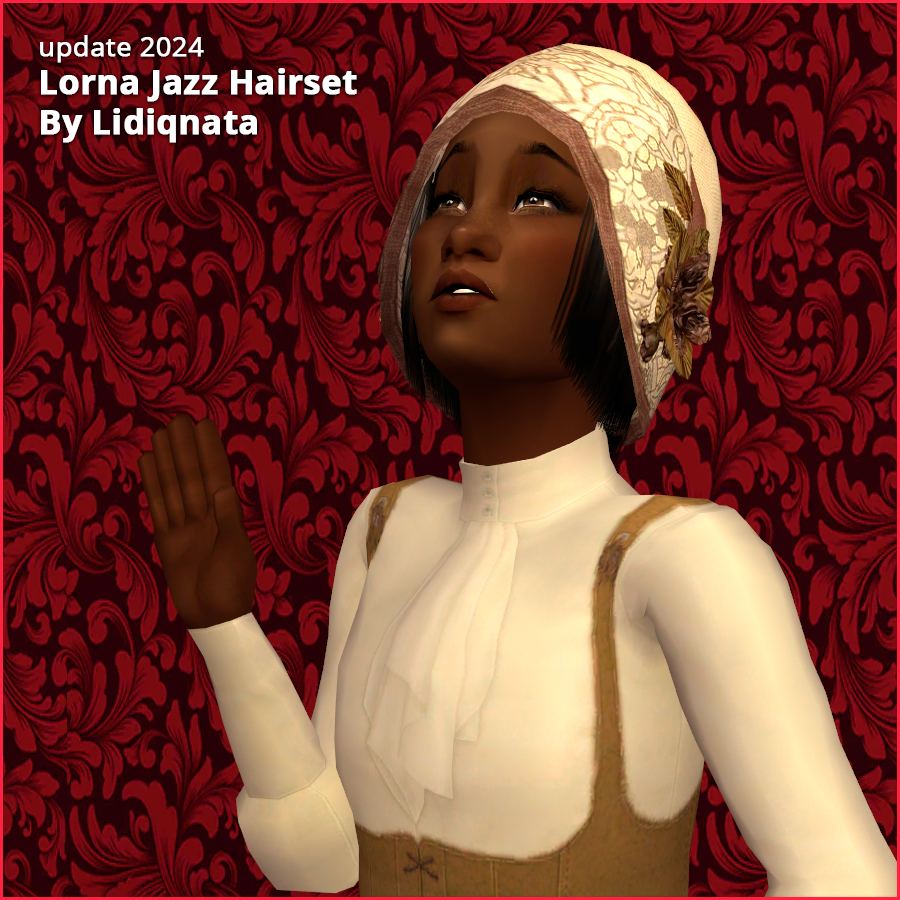 20s lorna hair mesh by lidiqnata for sims 2