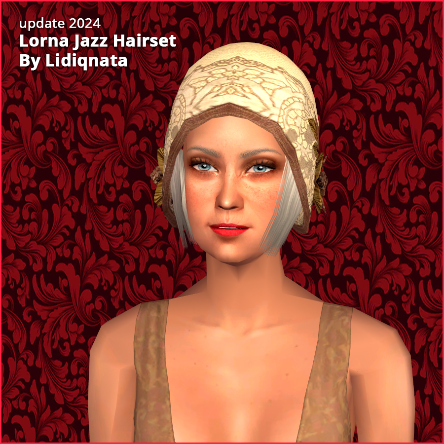 20s lorna hair mesh by lidiqnata for sims 2